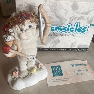 Dreamsicles cherub angel with heart bow and arrow “straight from the heart”